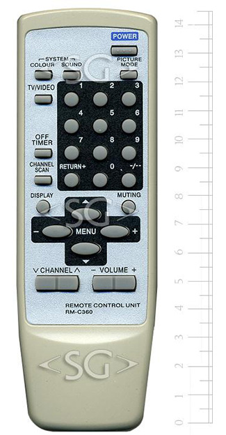 Пульт дистанционного управления для JVC RM-C360 белый